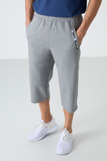 Tommy Life Pocket Detail Bermuda Grey-Melange Men's Capri Shorts 
