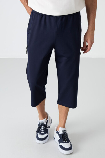 Tommy Life Pocket Detail Bermuda Indigo Men's Capri Shorts - TOMMYLIFE (1)