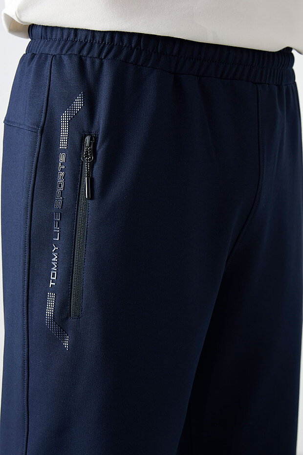 Tommy Life Pocket Detail Bermuda Indigo Men's Capri Shorts - 5