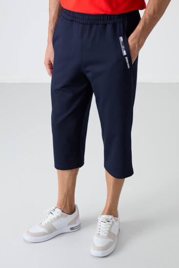 Tommy Life Pocket Detail Bermuda Indigo Men's Capri Shorts - TOMMYLIFE (1)