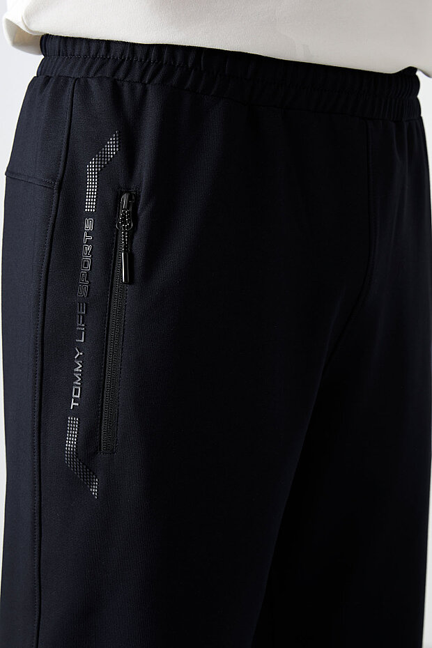 Tommy Life Pocket Detail Bermuda Navy Blue Men's Capri Shorts - 5