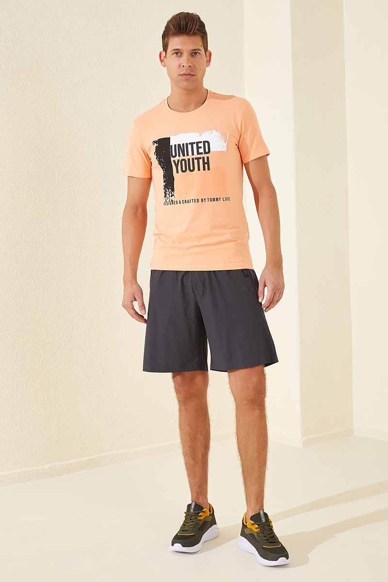 Tommy Life Zipper Pocket Anthracite Men's Shorts