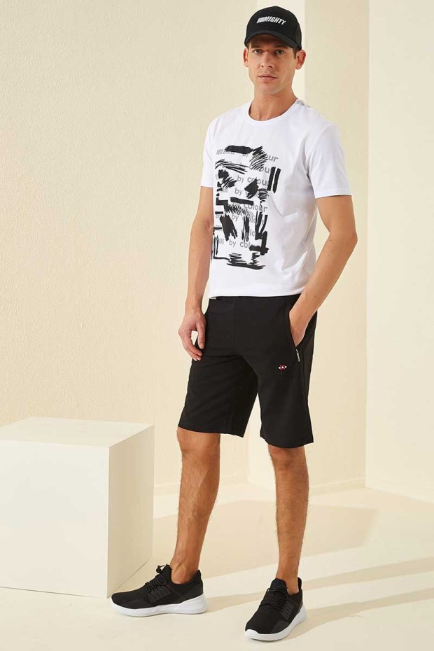 Tommy Life Zipper Black Men's Shorts