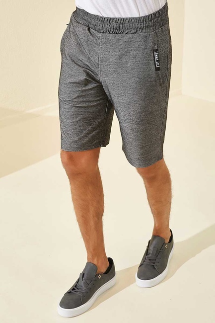 Tommy Life Crested Black Men's Shorts