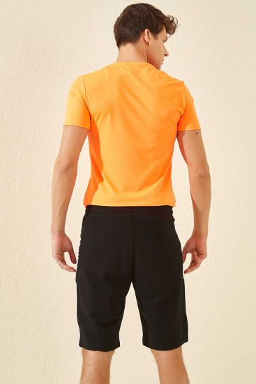 Tommy Life Black-White Men's Shorts - Thumbnail