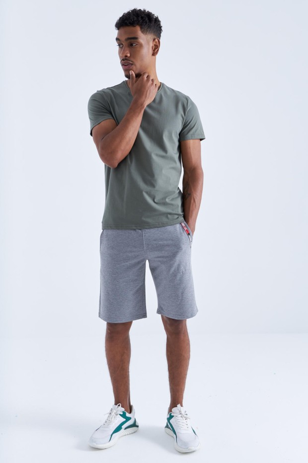 Tommy Life Grey-Melange Men's Shorts