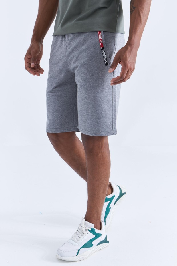 Tommy Life Grey-Melange Men's Shorts