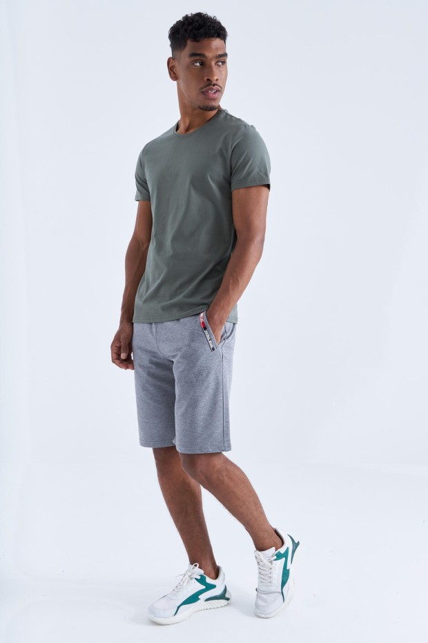 Tommy Life Grey-Melange Men's Shorts
