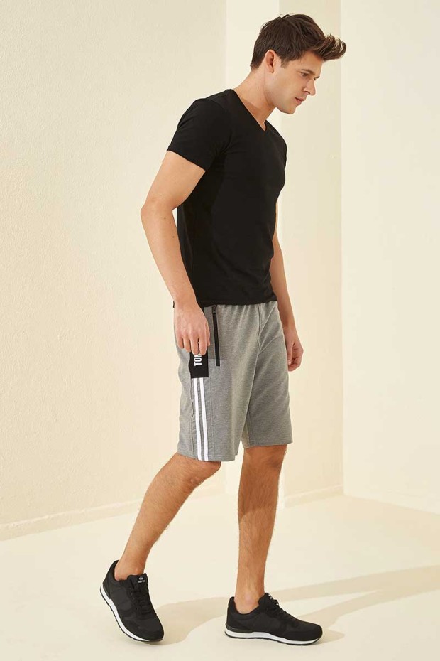 Tommy Life Grey-Melange Men's Shorts