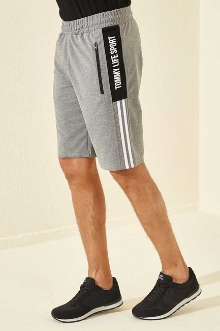 Tommy Life Grey-Melange Men's Shorts