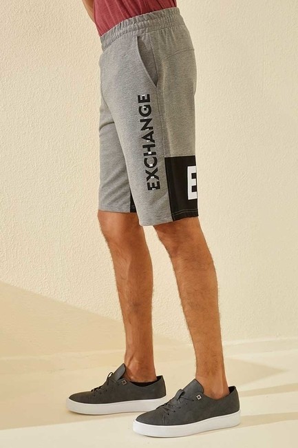 Tommy Life Exchange Printed Grey-Melange Men's Shorts