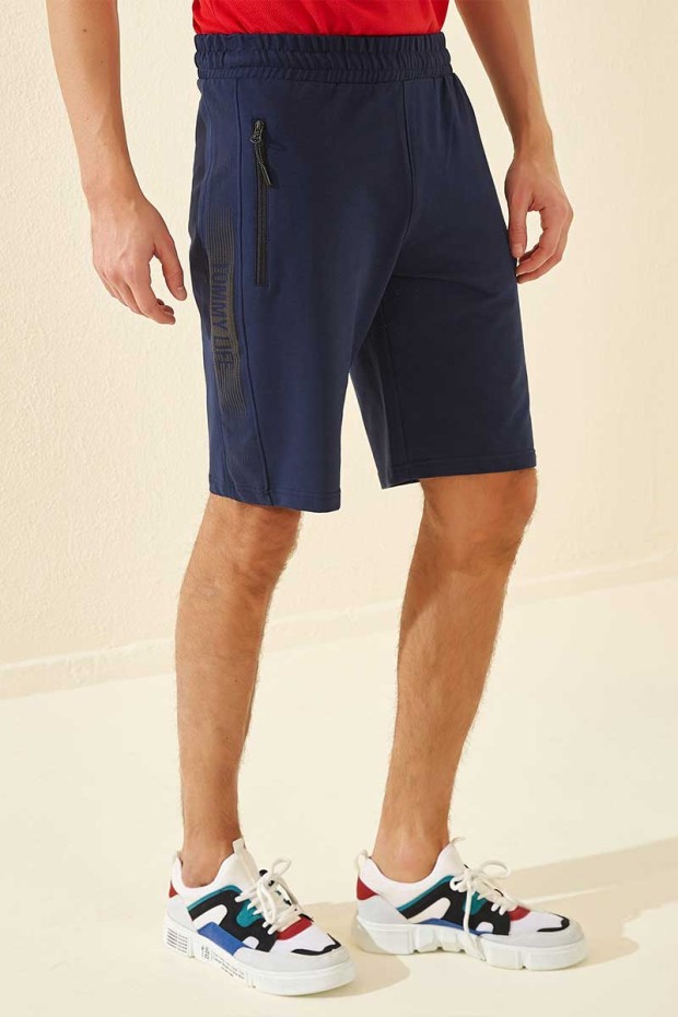 Tommy Life Printed Indigo Men's Shorts