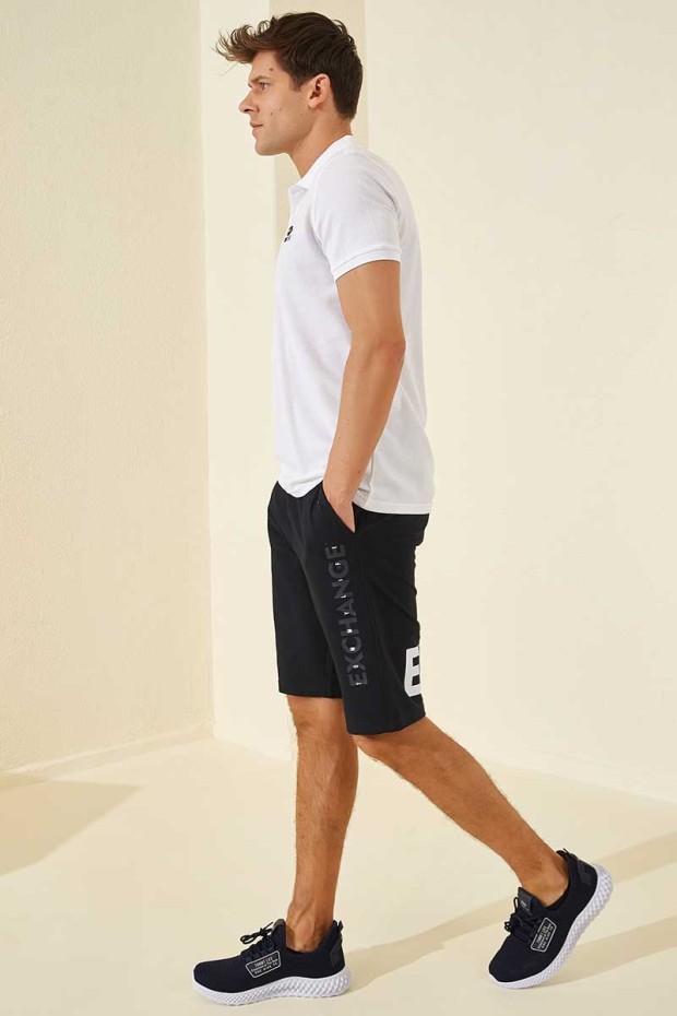 Tommy Life Exchange Printed Navy Blue Men's Shorts