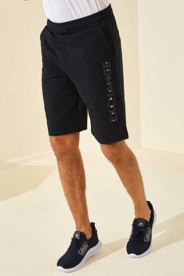 Tommy Life Exchange Printed Navy Blue Men's Shorts - Thumbnail