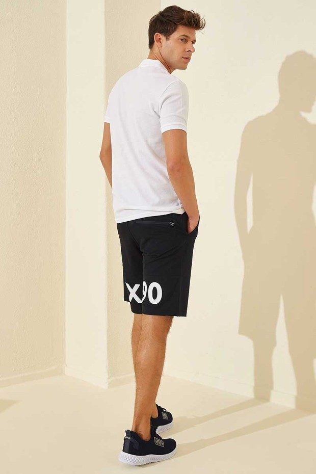 Tommy Life Exchange Printed Navy Blue Men's Shorts