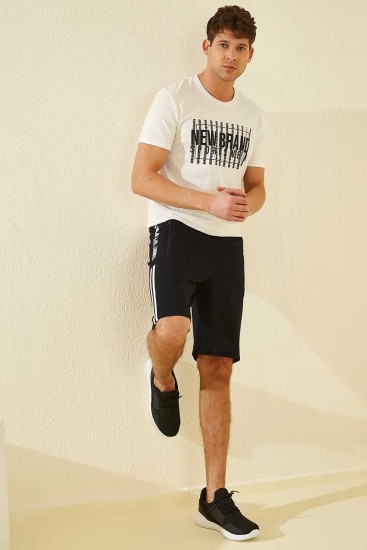 Tommy Life Navy Blue Men's Shorts - Thumbnail