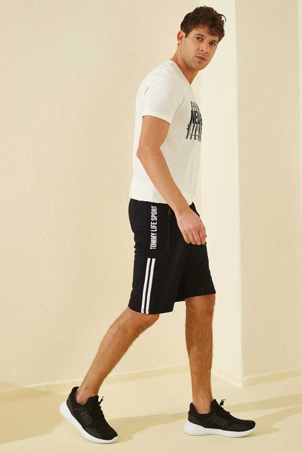 Tommy Life Navy Blue Men's Shorts