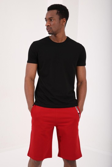 Tommy Life Red Men's Shorts - Thumbnail