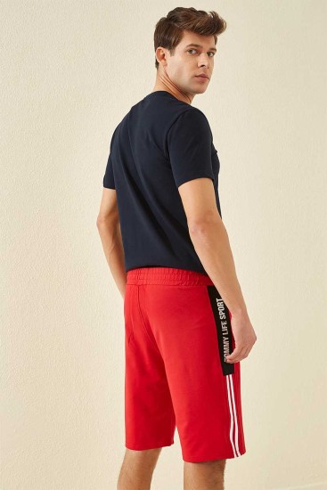 Tommy Life Red Men's Shorts - Thumbnail