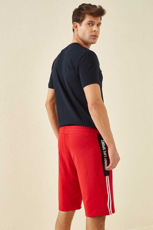 Tommy Life Red Men's Shorts