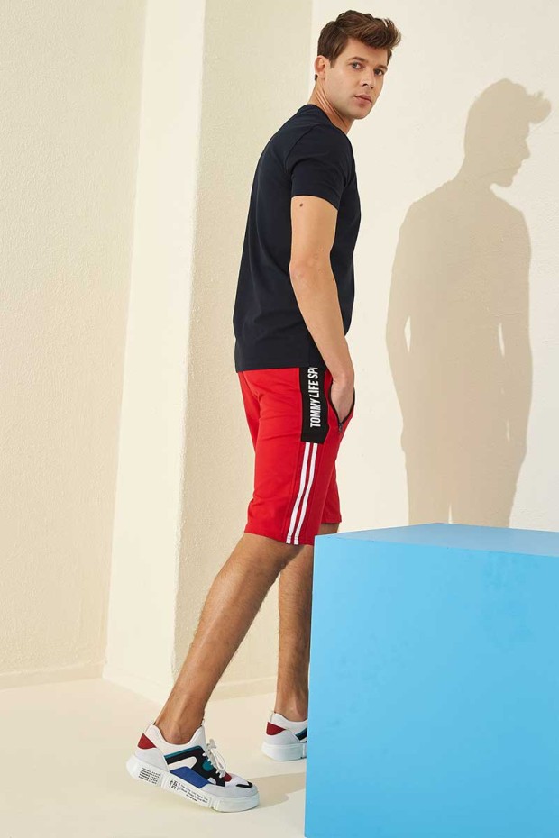 Tommy Life Red Men's Shorts