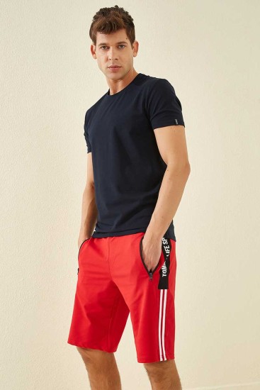 Tommy Life Red Men's Shorts - Thumbnail