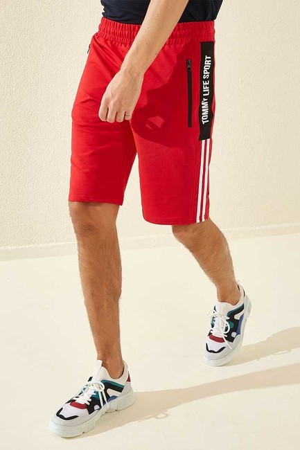 Tommy Life Red Men's Shorts