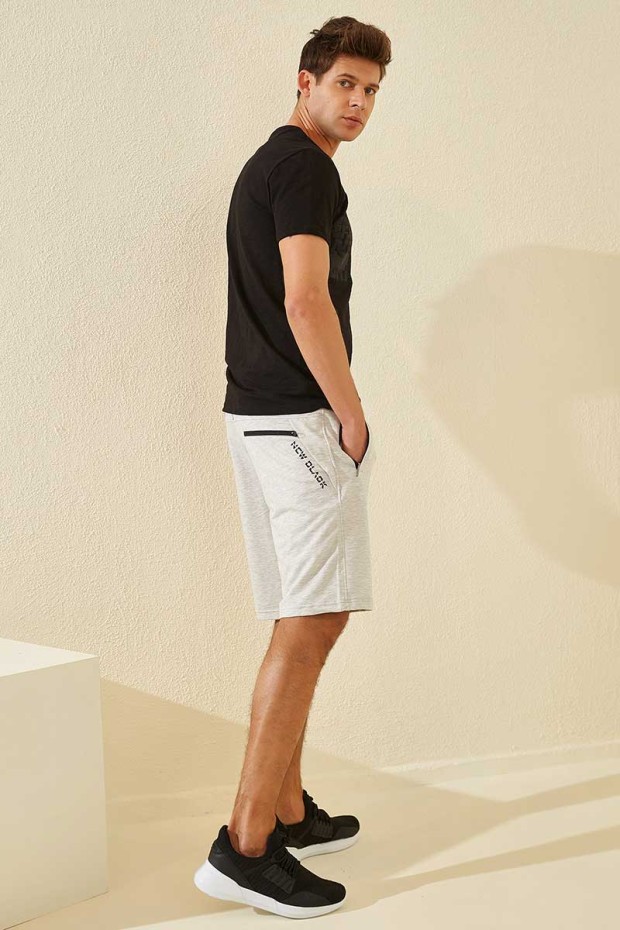 Tommy Life Zipper Snow Melange Men's Shorts