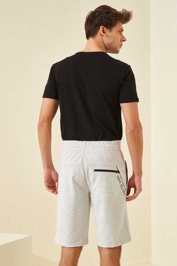 Tommy Life Zipper Snow Melange Men's Shorts