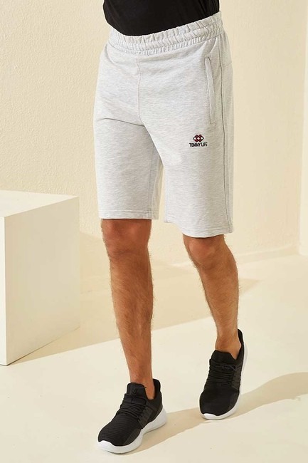 Tommy Life Zipper Snow Melange Men's Shorts