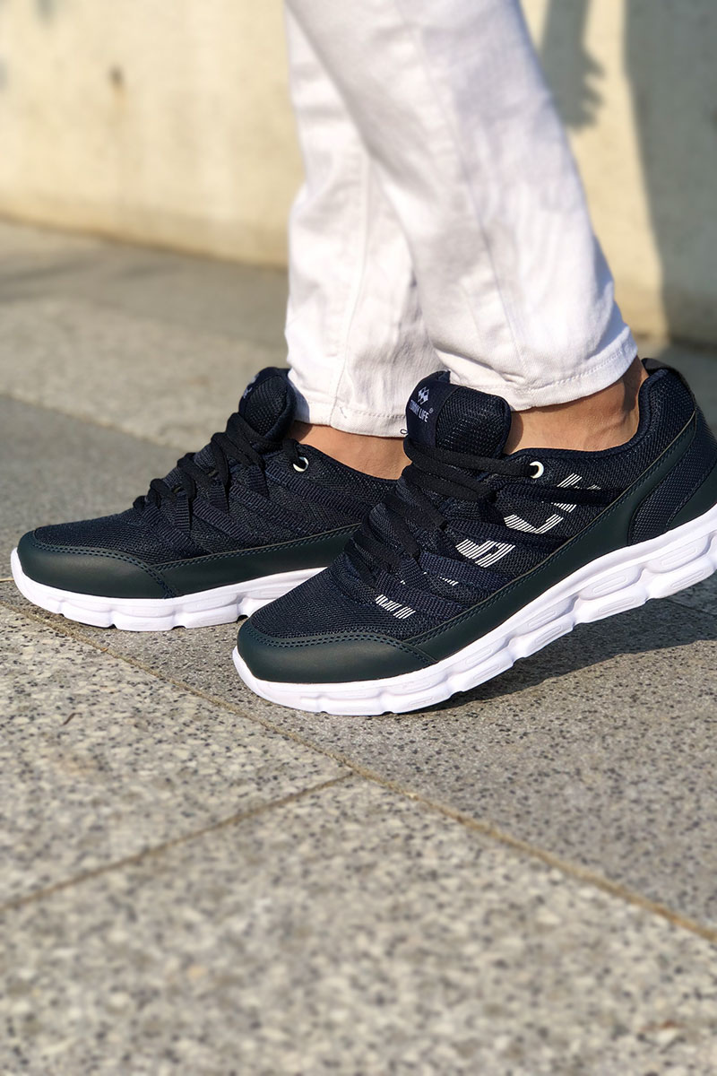 Tommy Life Style Printed Navy Blue Men's Sports Shoes