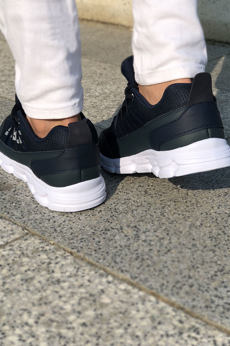 Tommy Life Style Printed Navy Blue Men's Sports Shoes
