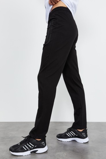 Men's Stand Collar Standard Fit White-Black Tracksuit - 85152 - TOMMYLIFE (1)