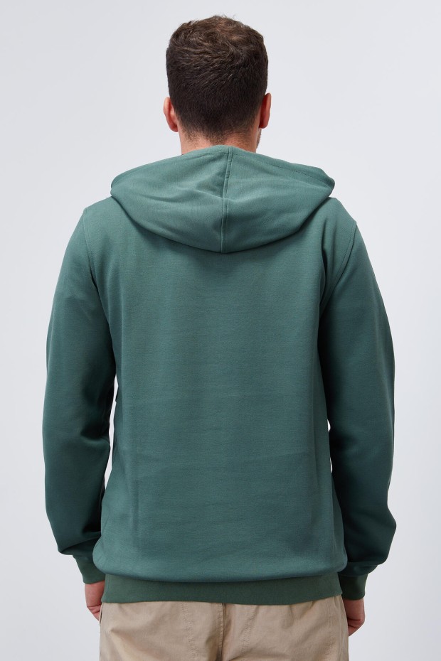Hooded Green Men's Sweatshirt