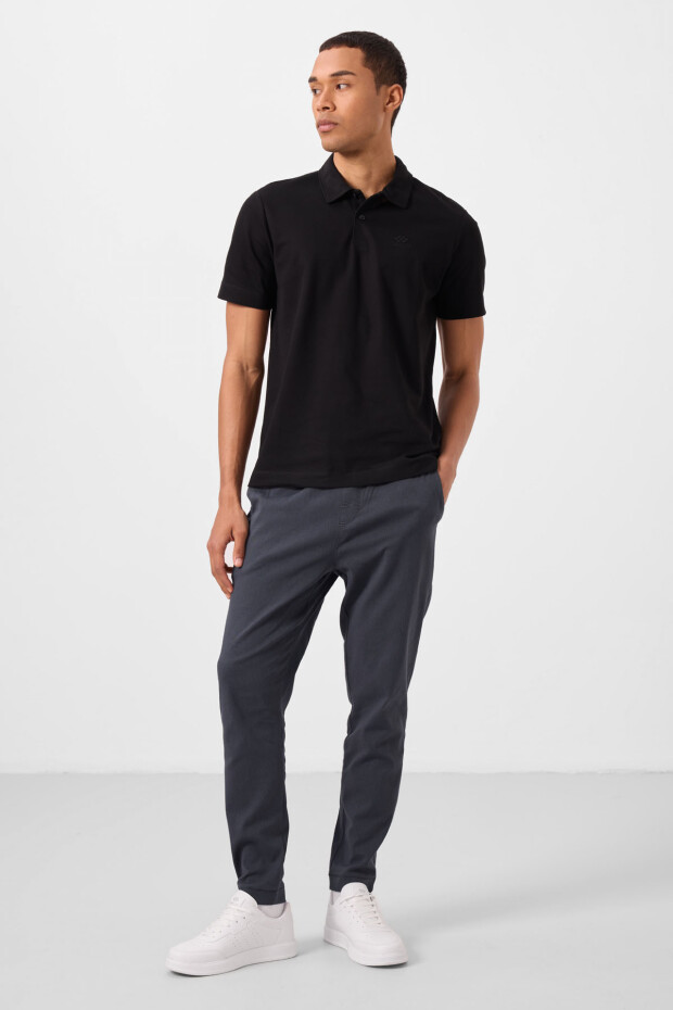 Tommy Life Polo Black Men's T-Shirt - 3