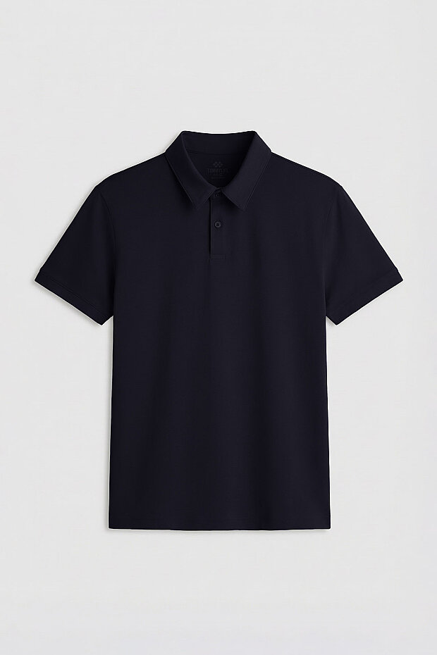 Tommy Life Classic Polo Navy Blue Men's T-Shirt - 1
