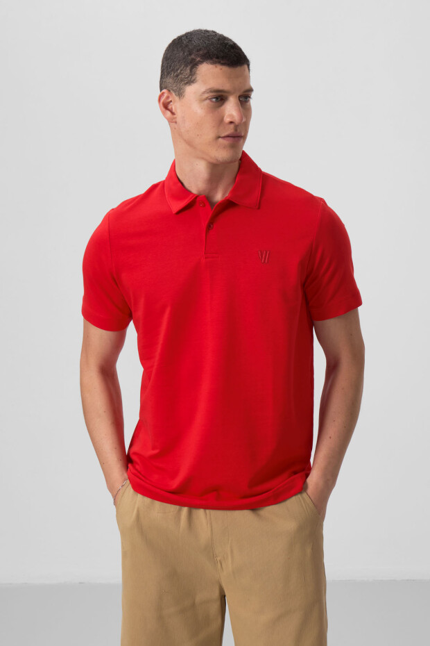 Tommy Life Classic Polo Red Men's T-Shirt - 2