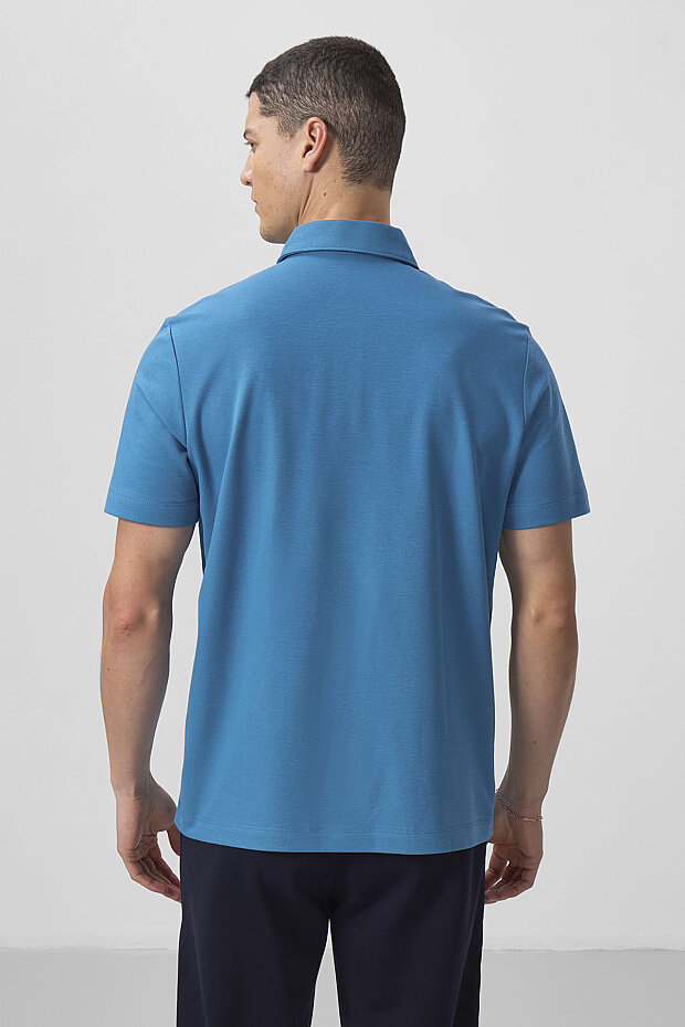 Tommy Life Classic Polo Saxe Men's T-Shirt - 6