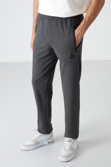 Tommy Life Air Max Printed Anthracite-Melange Men's Tracksuit Bottom 