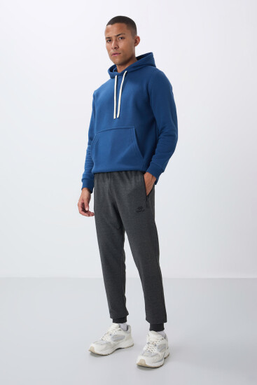 Tommy Life Zipper Pocket Anthracite-Melange Men's Tracksuit Bottom 