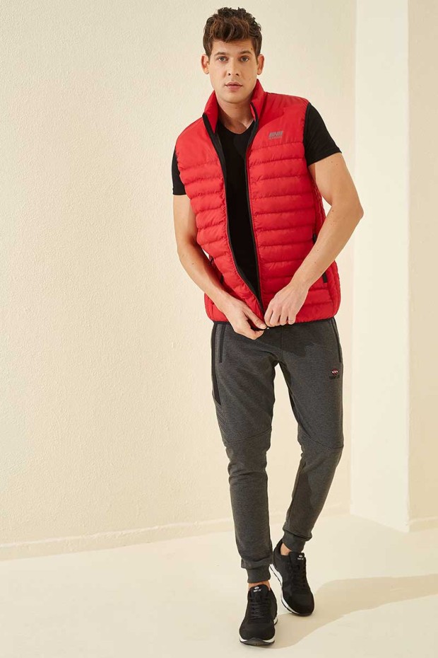 Tommy Life Zipper Pocket Anthracite-Melange Men's Tracksuit Bottom