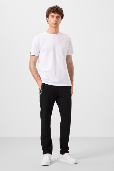 Tommy Life Striped Pocket Black Men's Tracksuit Bottom - TOMMYLIFE (1)