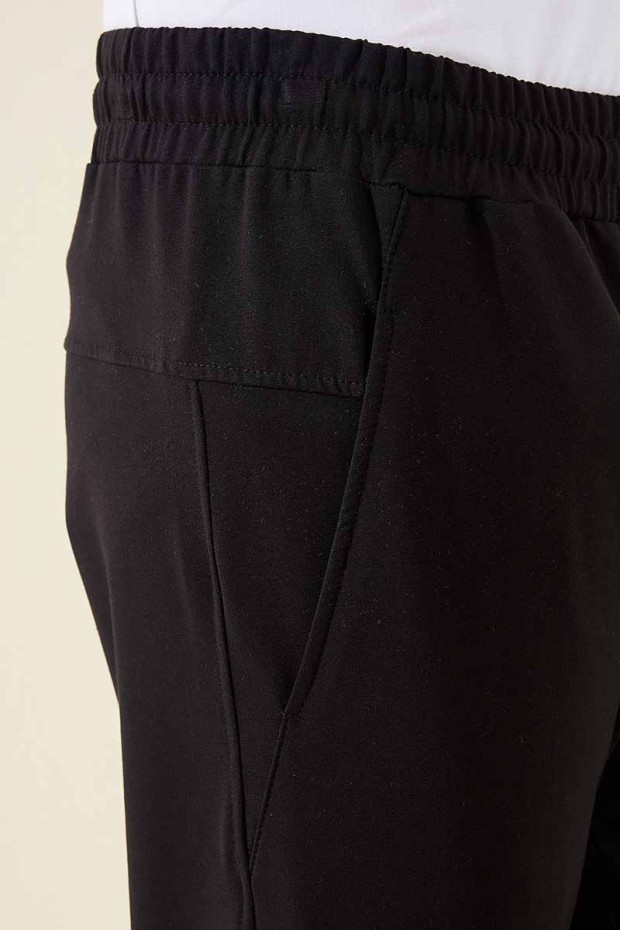 Tommy Life Sports Printed Black-White Men's Tracksuit Bottom