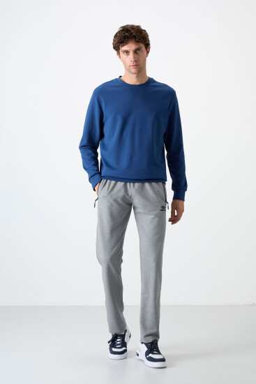 Tommy Life Air Max Printed Grey-Melange Men's Tracksuit Bottom 