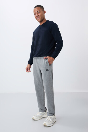 Tommy Life Zip Pocket Grey-Melange Men's Tracksuit Bottom - TOMMYLIFE (1)