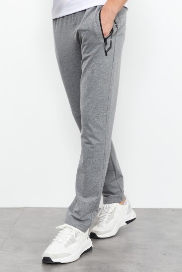 Tommy Life Pocket Detailed Grey-Melange Men's Tracksuit Bottom - TOMMYLIFE (1)