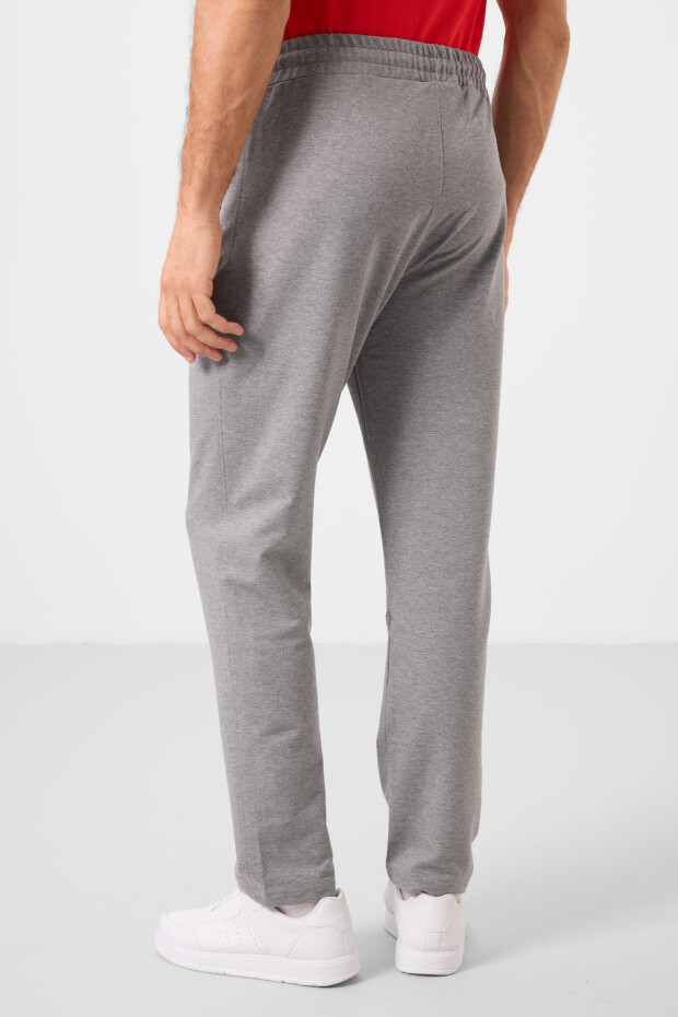 Tommy Life Striped Pocket Grey Melange-Black Men's Tracksuit Bottom