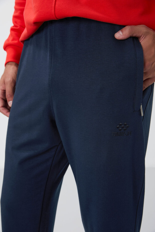 Tommy Life Zip Pocket Indigo Men's Tracksuit Bottom - 4