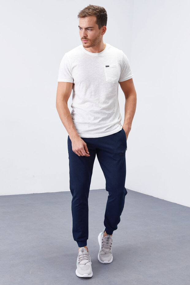 Tommy Life Zipper Pocket Indigo Men's Tracksuit Bottom - 3