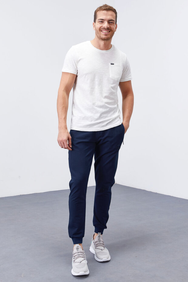Tommy Life Zipper Pocket Indigo Men's Tracksuit Bottom - 5